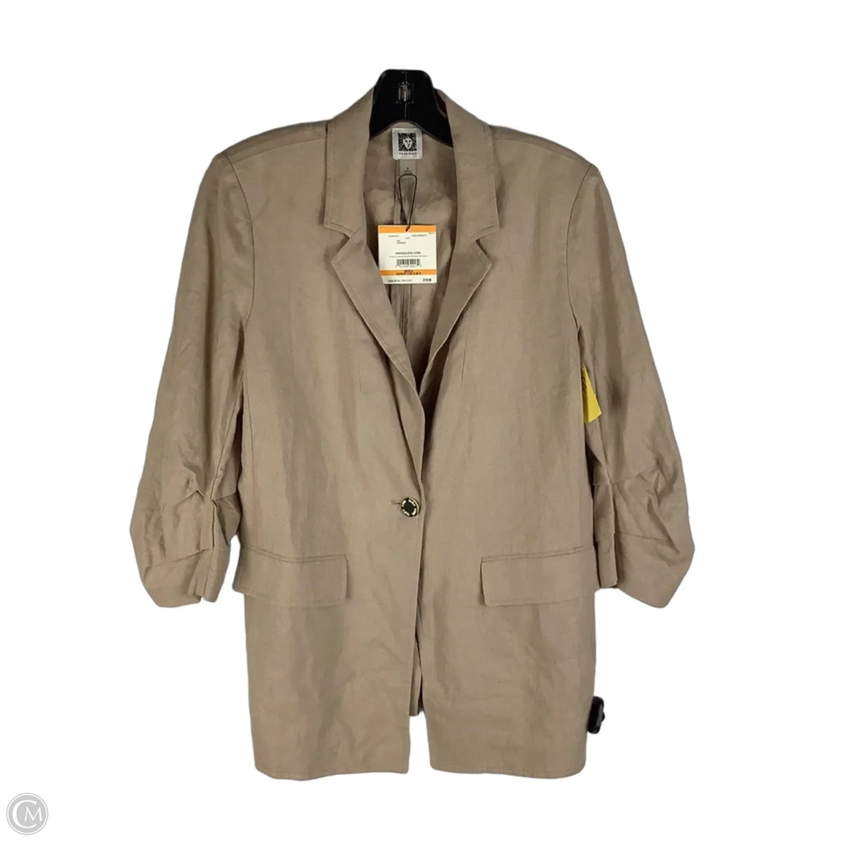 Blazer By Anne Klein In Tan, Size: S