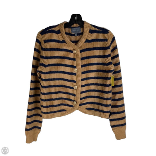 Sweater Cardigan By Hudson Gray In Striped Pattern, Size: M