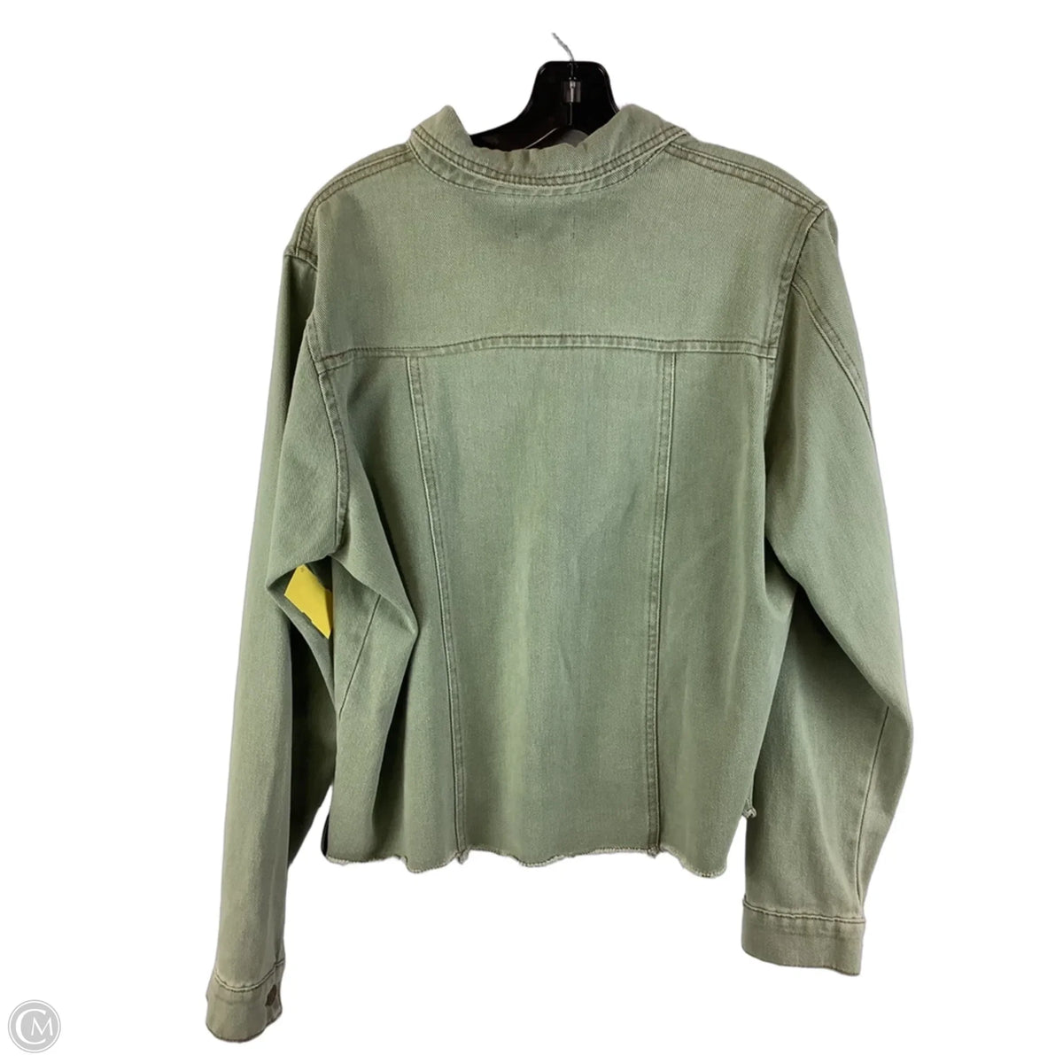 Jacket Denim By Mudpie In Green Denim, Size: L