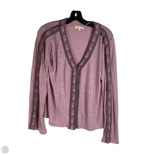 Top Long Sleeve By Mystree In Pink, Size: M