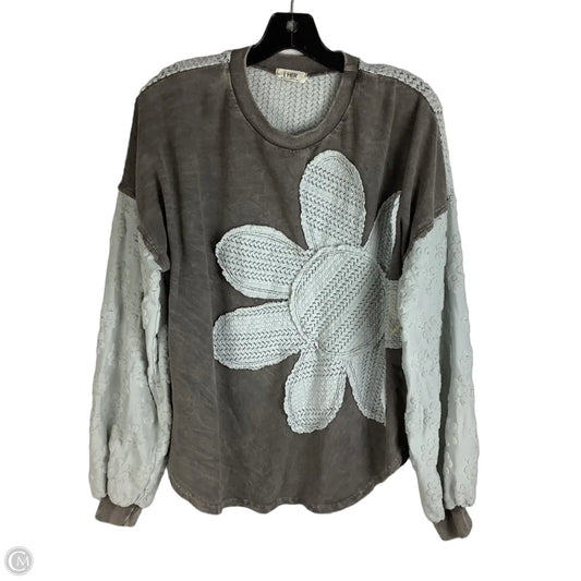 Top Long Sleeve By Clothes Mentor In Brown, Size: S