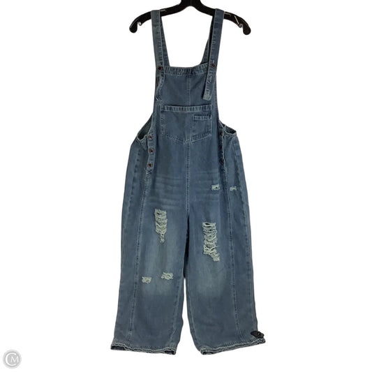 Overalls By Clothes Mentor In Blue Denim, Size: M