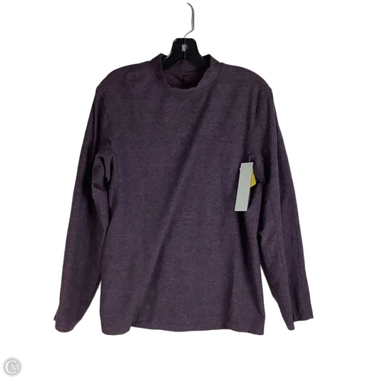Athletic Top Long Sleeve Collar By Lululemon In Purple, Size: S