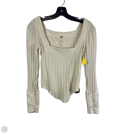 Top Long Sleeve By Free People In Beige, Size: S