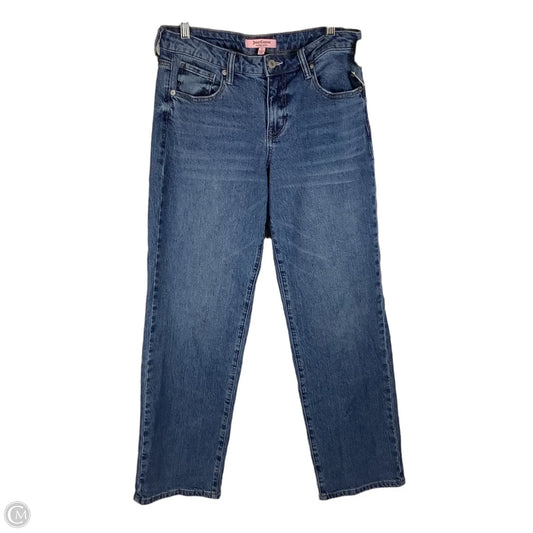 Jeans Straight By Juicy Couture In Blue Denim, Size: 4 / 27