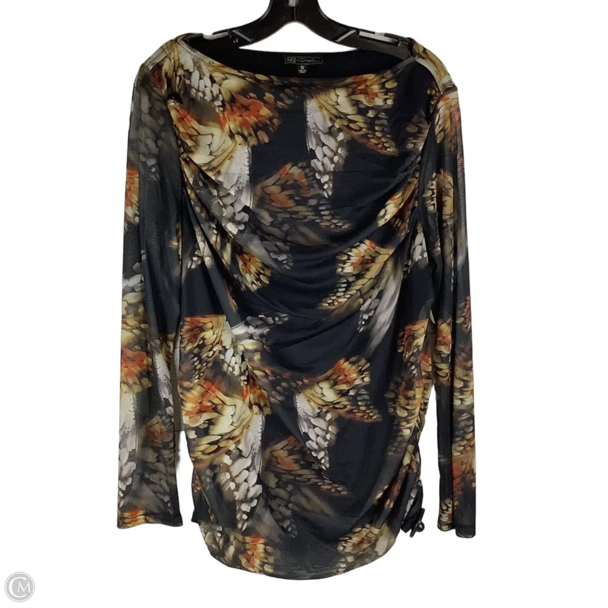 Top Long Sleeve By Dr2 In Black, Size: 1x