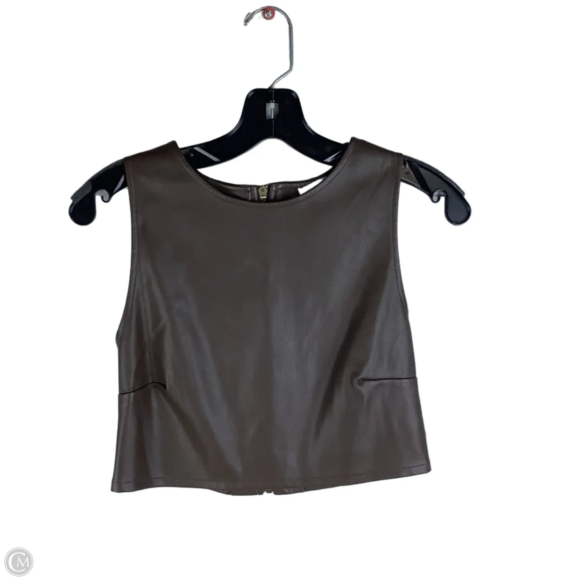 Top Sleeveless By Kirious In Brown, Size: M