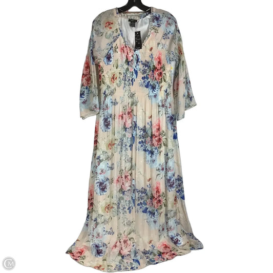 Dress Party Long By Robert Louis In Floral Print, Size: M
