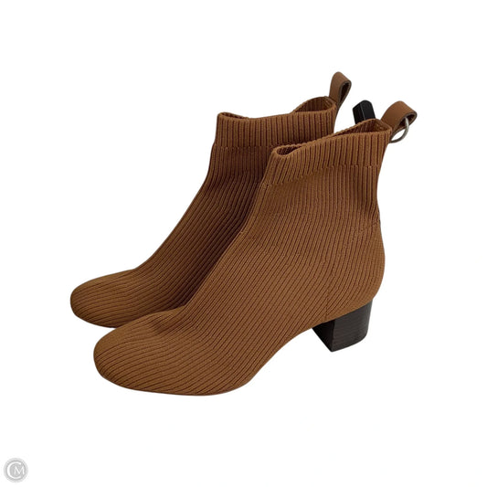 Boots Ankle Heels By Everlane In Brown, Size: 7.5