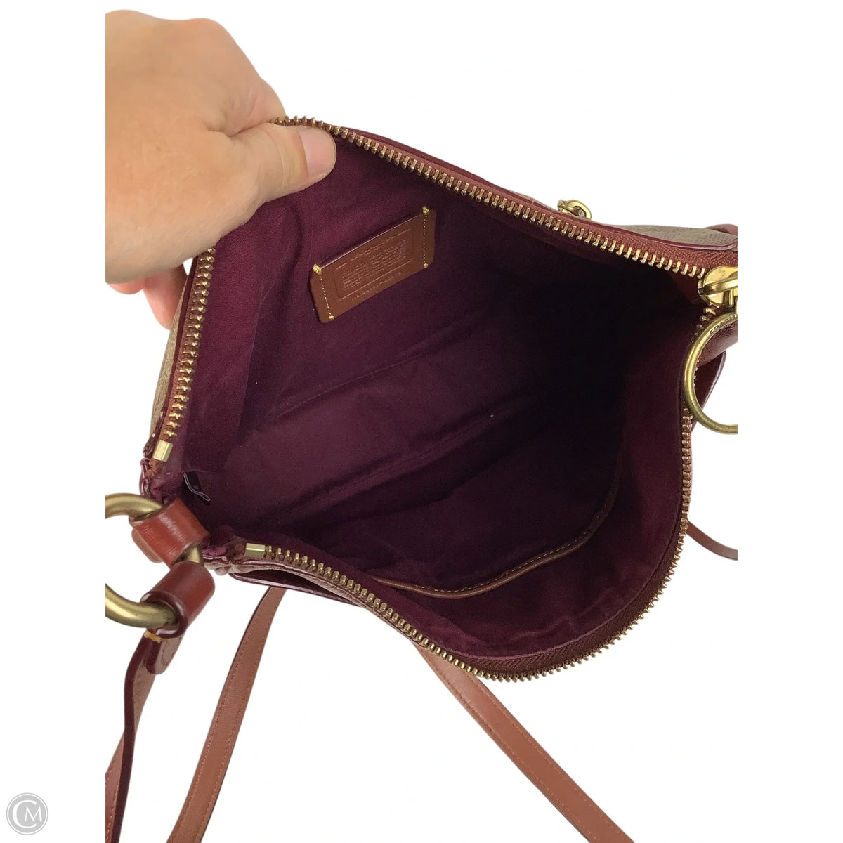 Crossbody Designer By Coach, Size: Medium