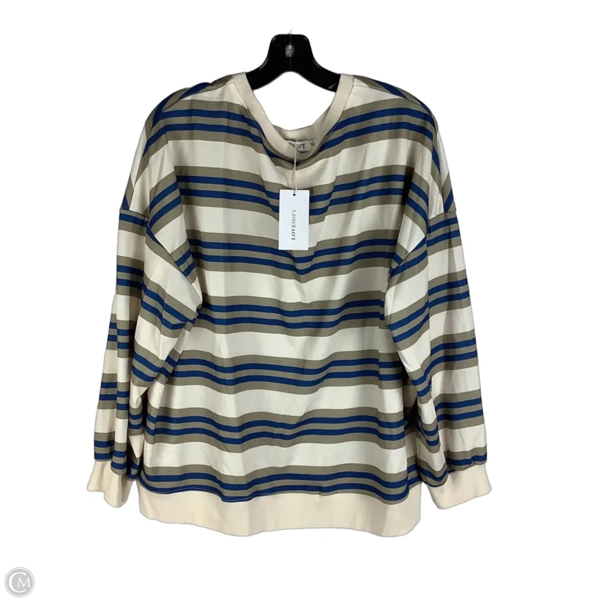 Top Long Sleeve By Clothes Mentor In Striped Pattern, Size: Xl
