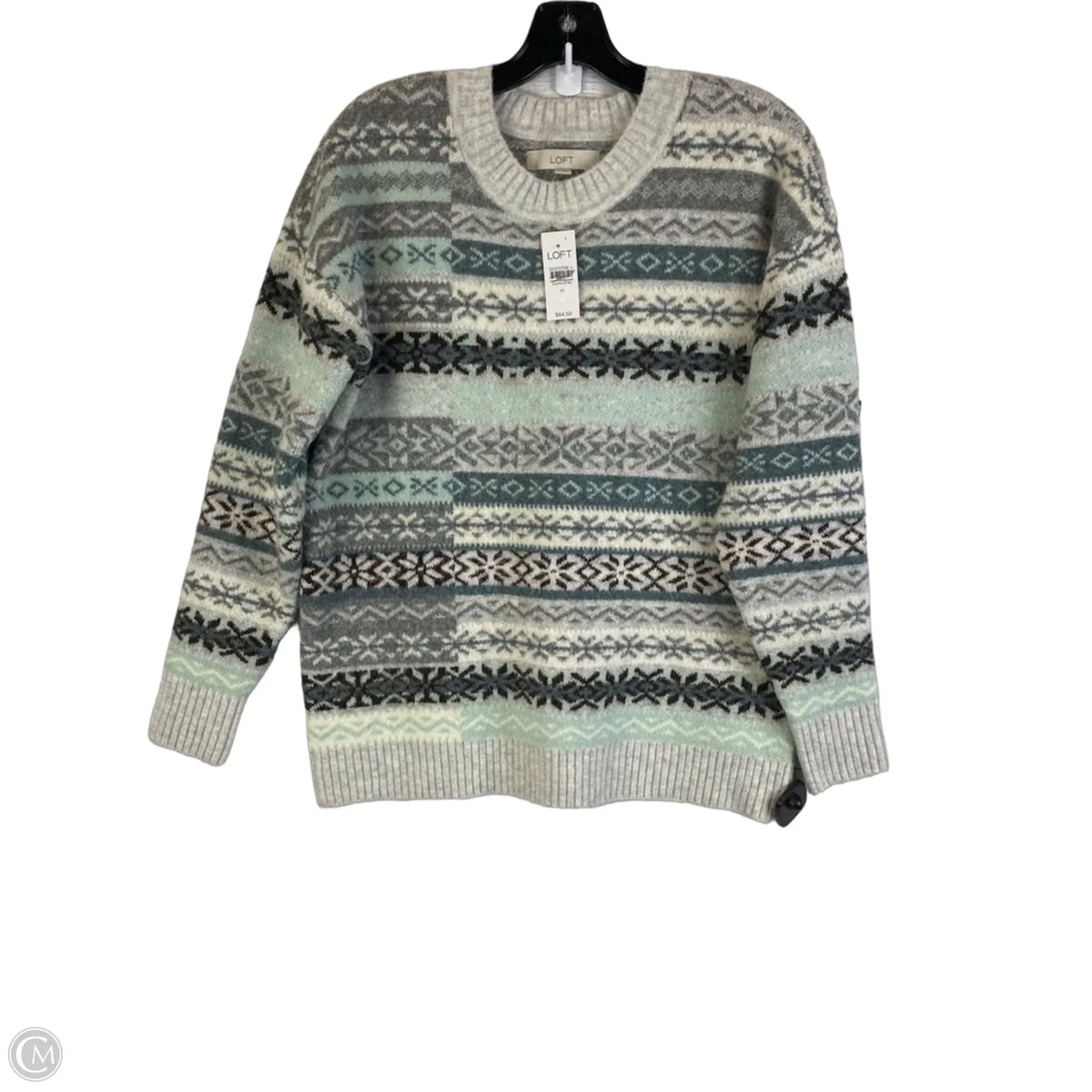 Sweater By Loft In Grey, Size: M