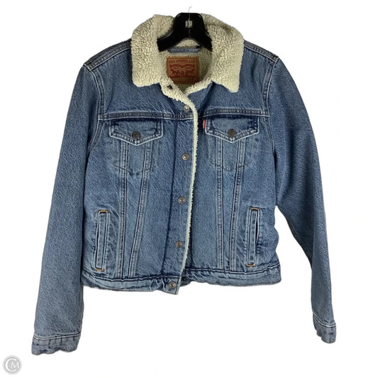 Jacket Denim By Levis In Blue Denim, Size: M