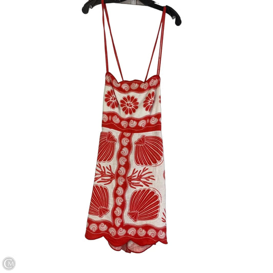 Dress Designer By Farm Rio In Red & White, Size: M