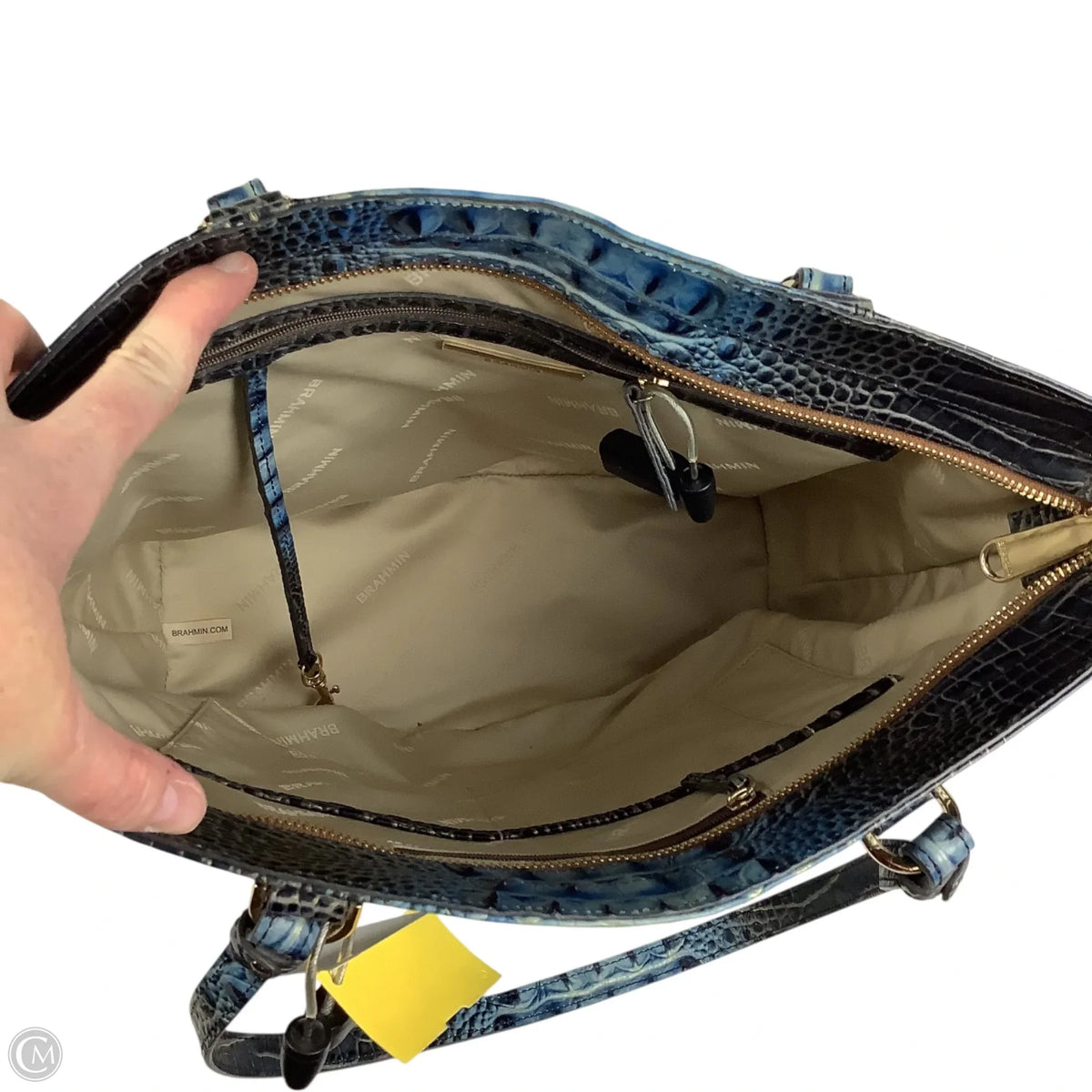 Handbag Designer By Brahmin, Size: Medium