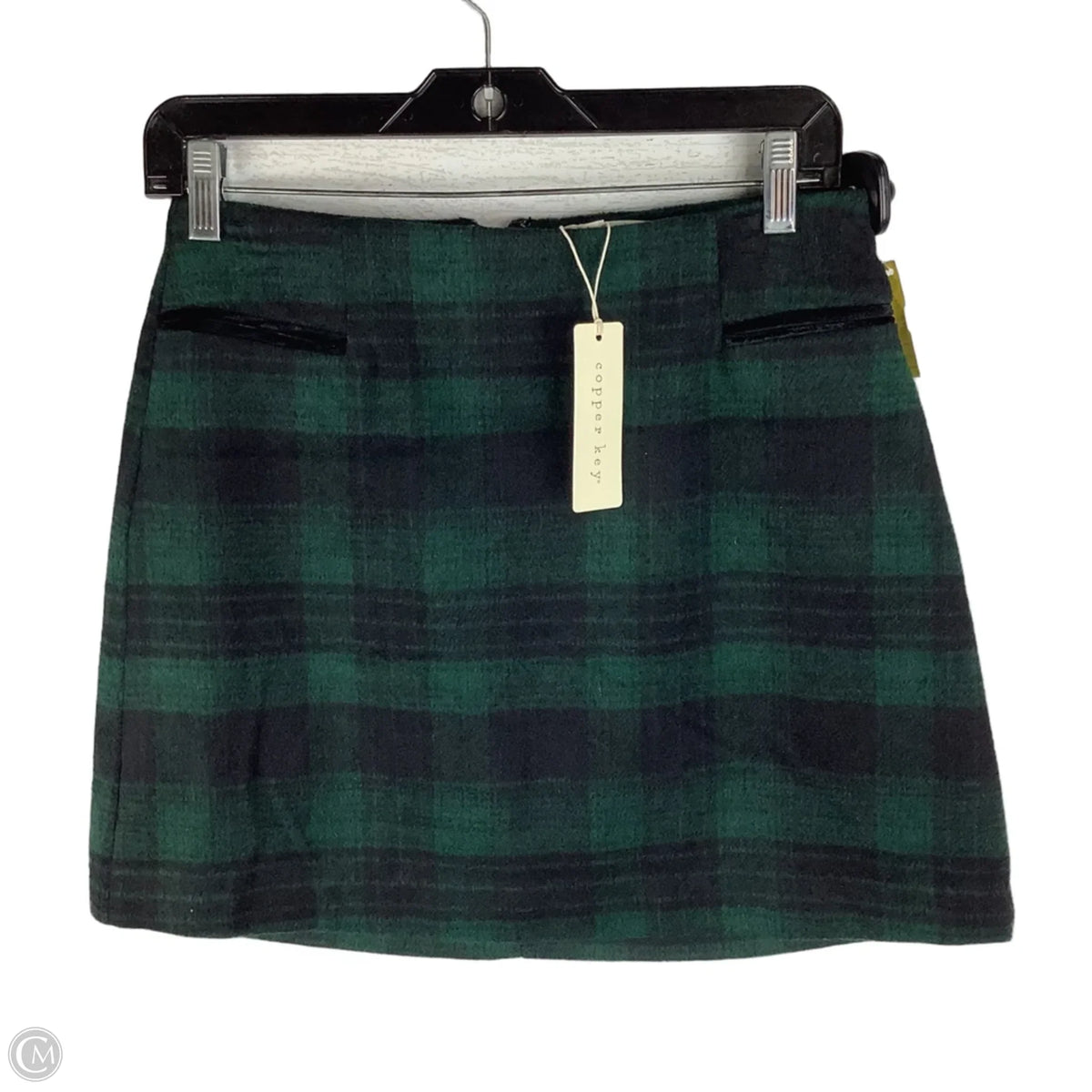 Skirt Mini & Short By Copper Key In Plaid Pattern, Size: S