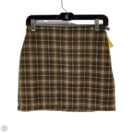 Skirt Mini & Short By Blu Pepper In Brown, Size: S