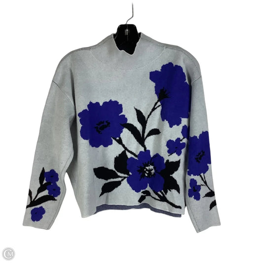 Sweater By Maeve In Blue & Grey, Size: S