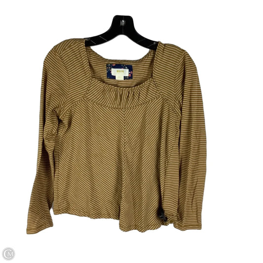 Top Long Sleeve By Maeve In Striped Pattern, Size: S