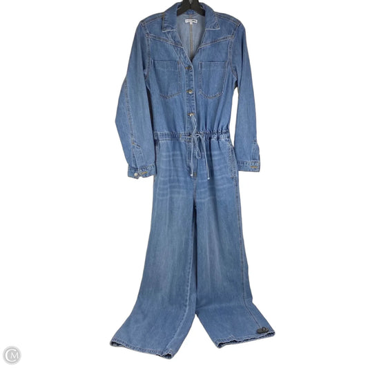 Jumpsuit By Fashion Nova In Blue Denim, Size: M