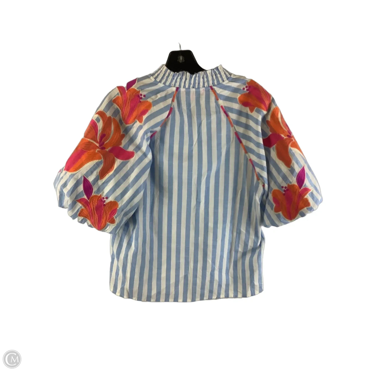 Top Short Sleeve By Thml In Striped Pattern, Size: S