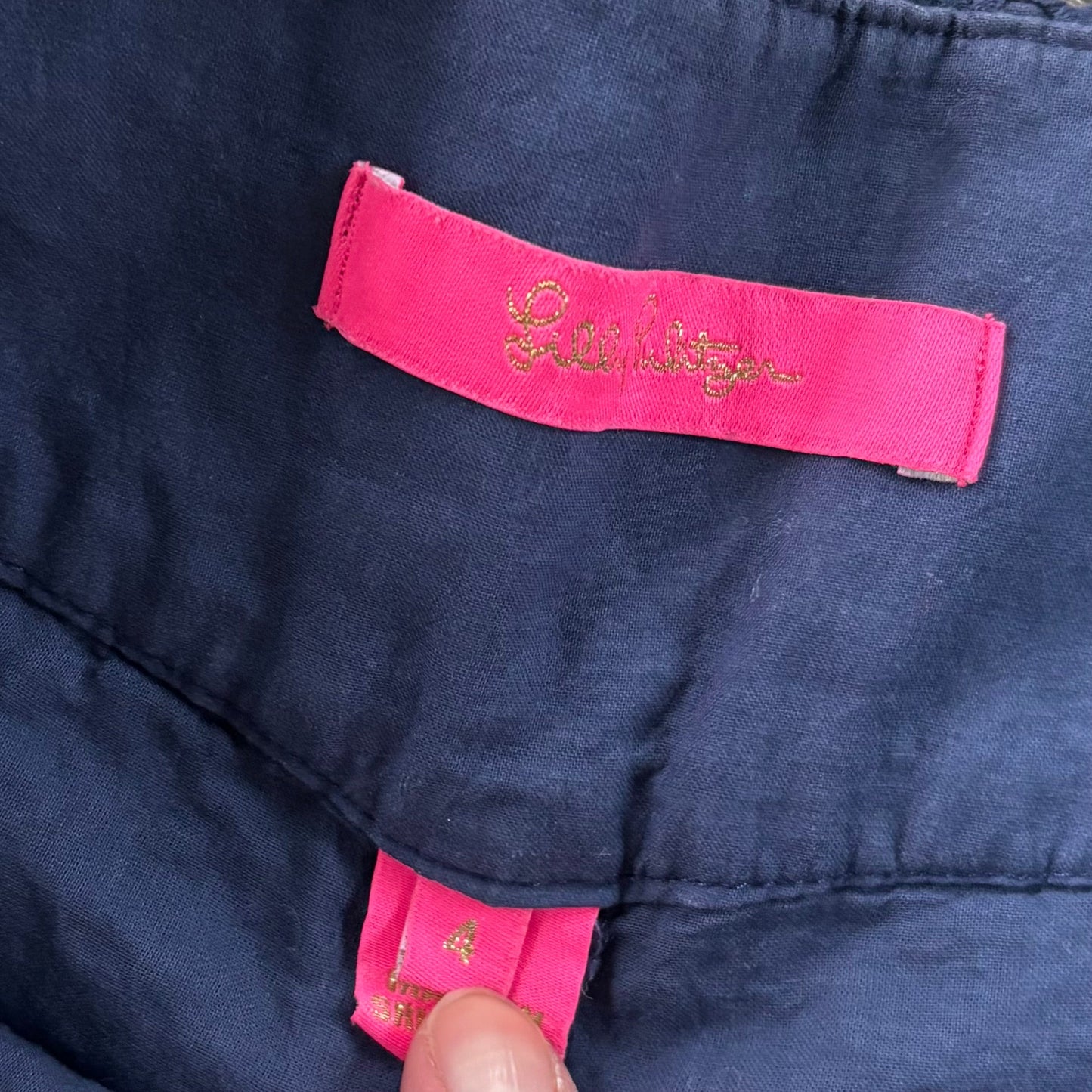 Shorts Designer By Lilly Pulitzer In Navy, Size: S