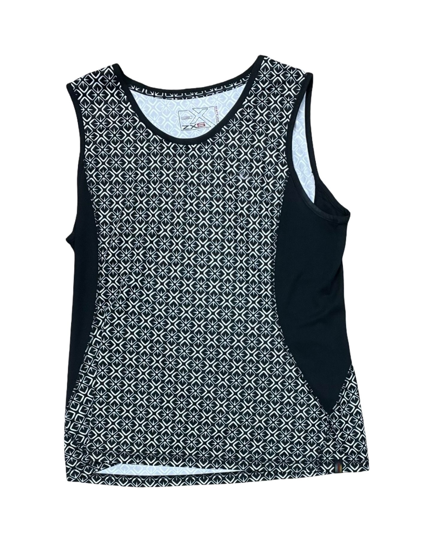 Athletic Tank Top By Clothes Mentor In Black & White, Size:Xl