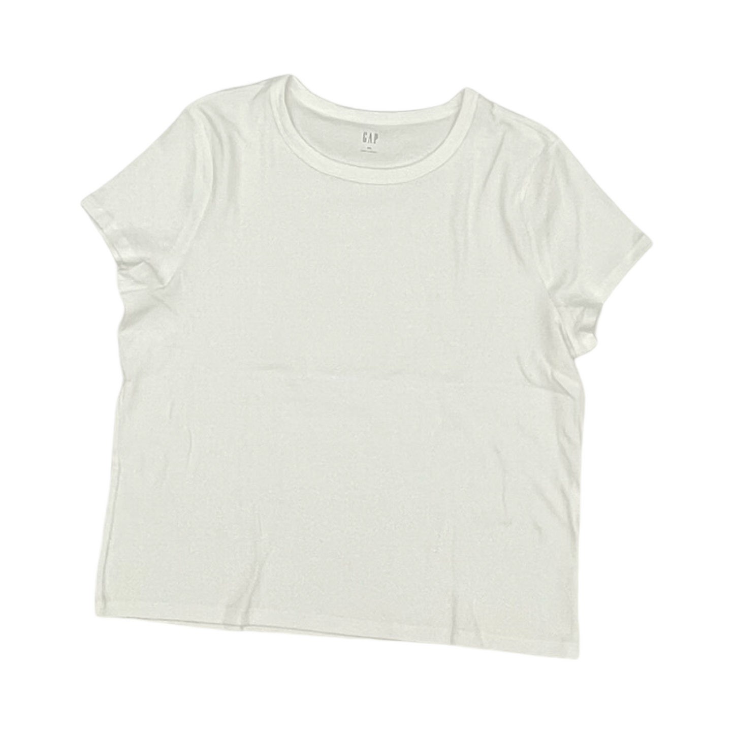 Top Ss Basic By Gap In White, Size:Xxl