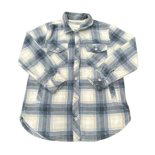 Jacket Shirt By Thread And Supply In Plaid Pattern, Size:M