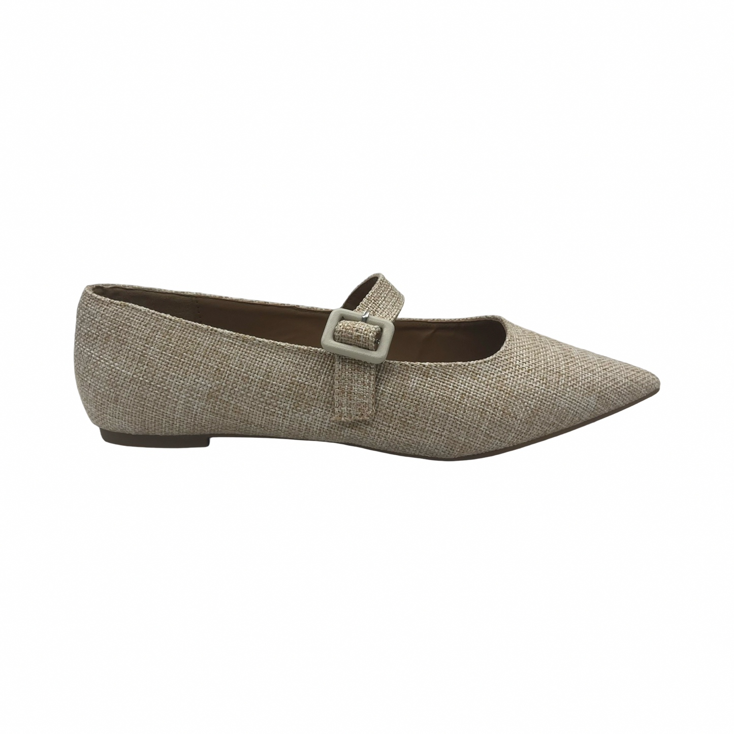 Shoes Flats By Cmf In Tan, Size:10