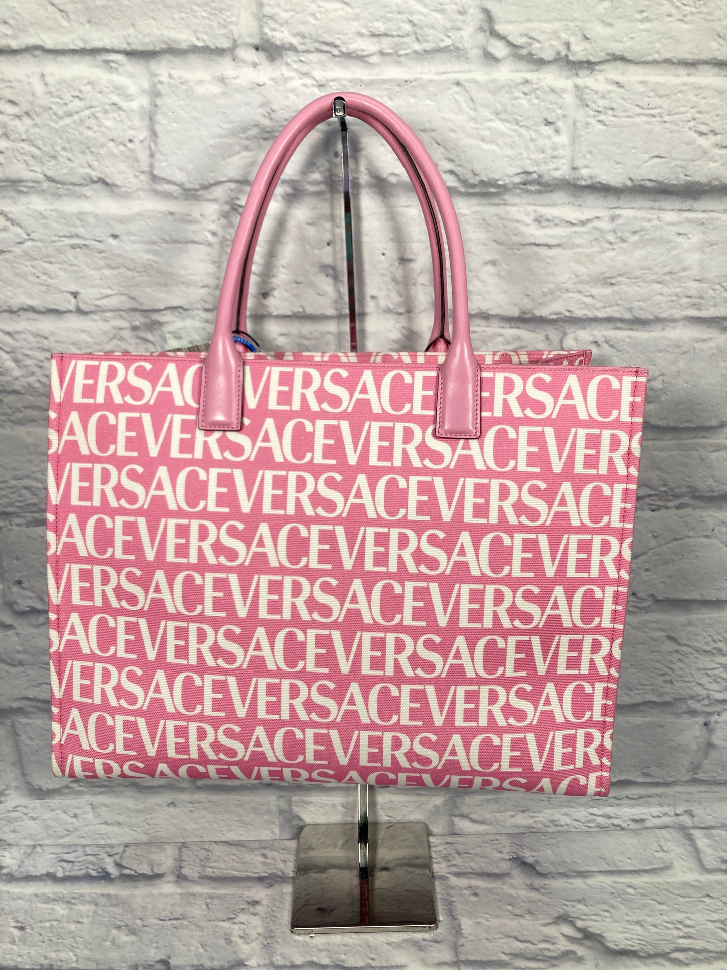 Tote Luxury Designer By Versace  Size: Large