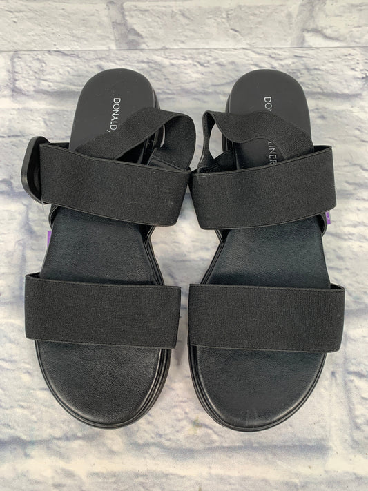 Black Sandals Flats Donald Pliner, Size 8.5