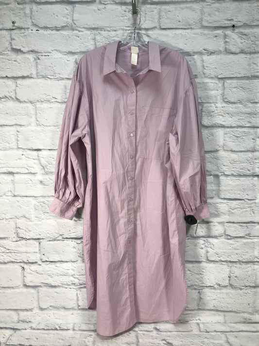 Purple Dress Casual Short H&m, Size M