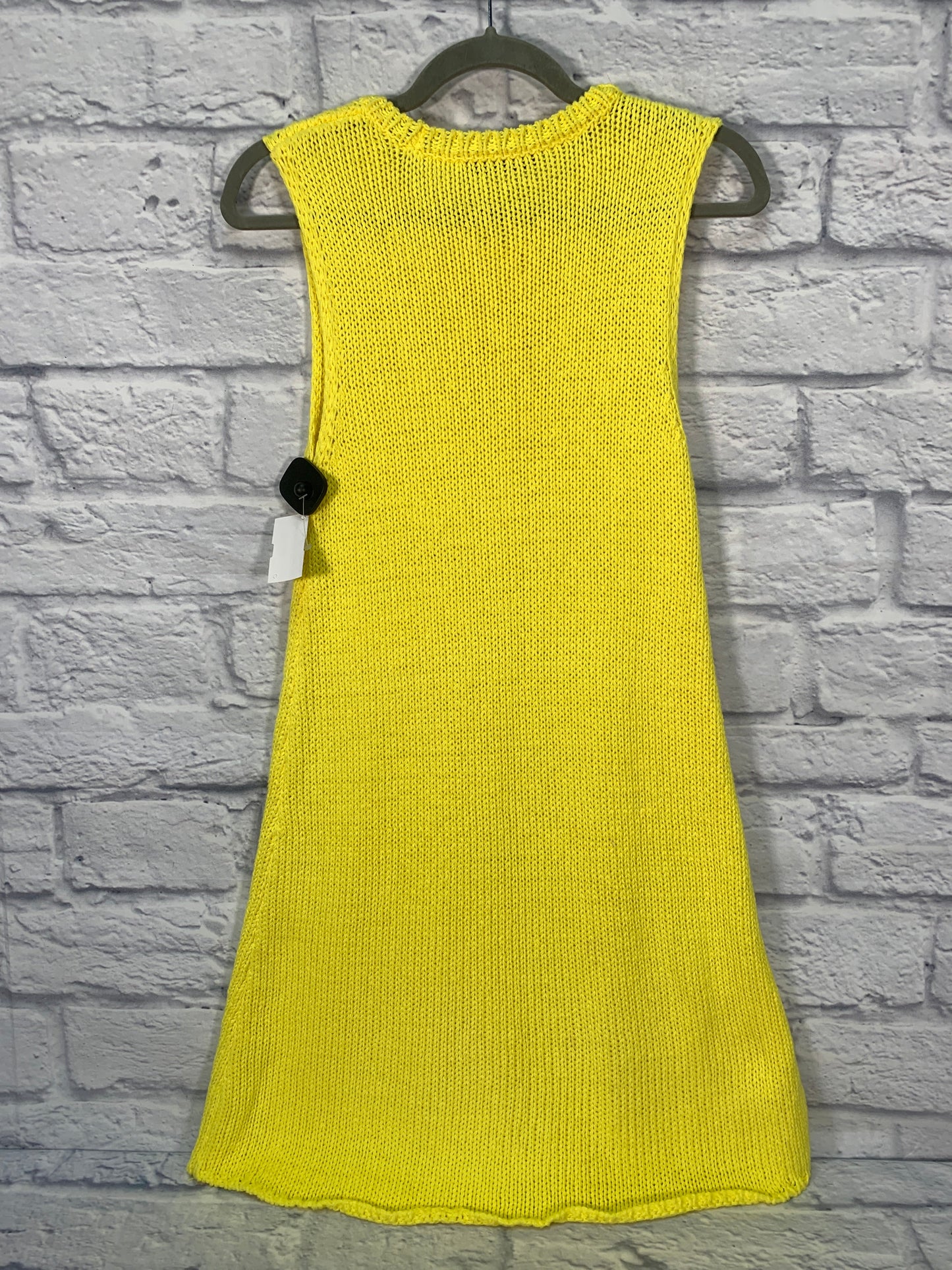 Dress Casual Short By Zara In Yellow, Size: S