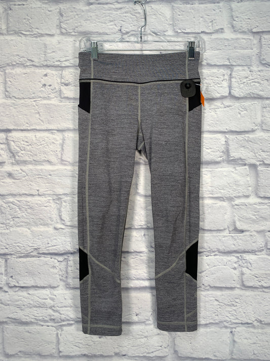 Athletic Capris By Lululemon In Black & Grey, Size: S