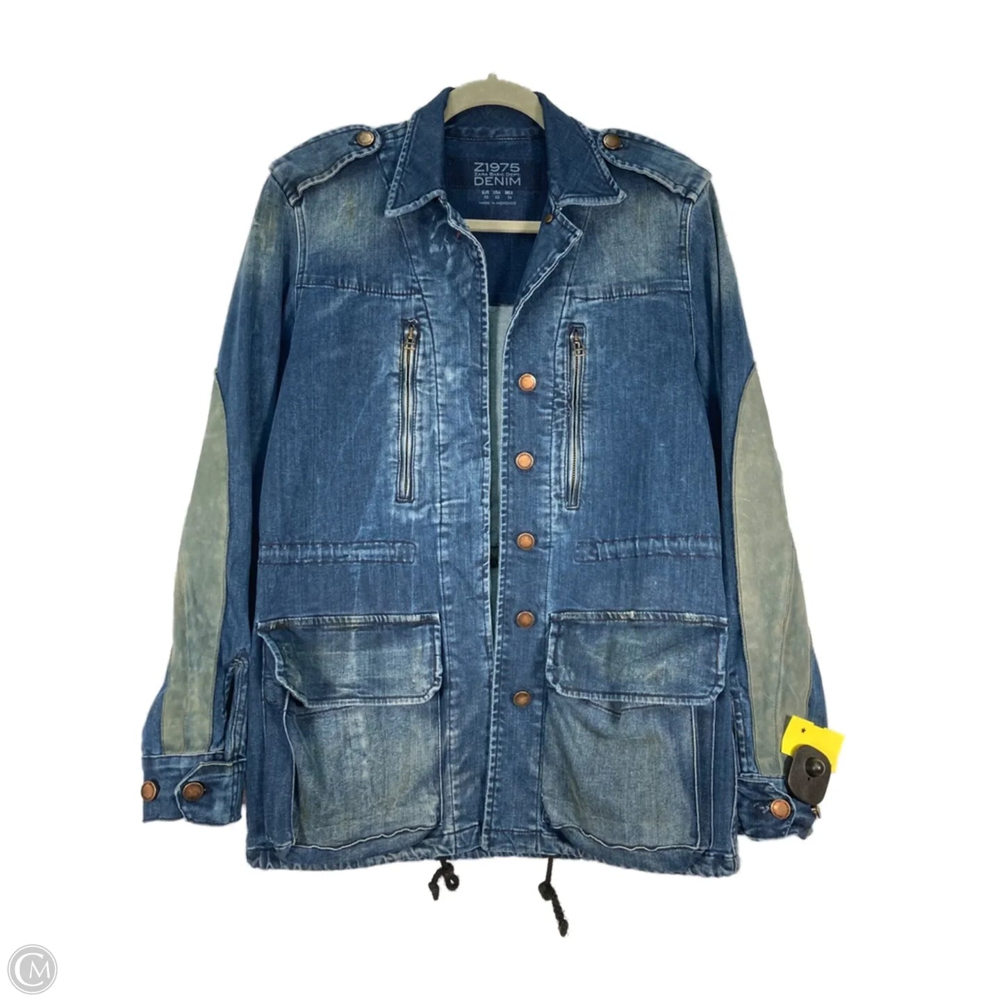 Jacket Denim By Zara In Blue Denim, Size: Xs
