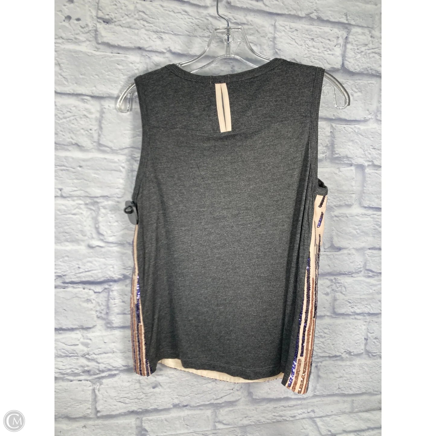 Top Sleeveless By Tiny In Cream & Purple, Size: S