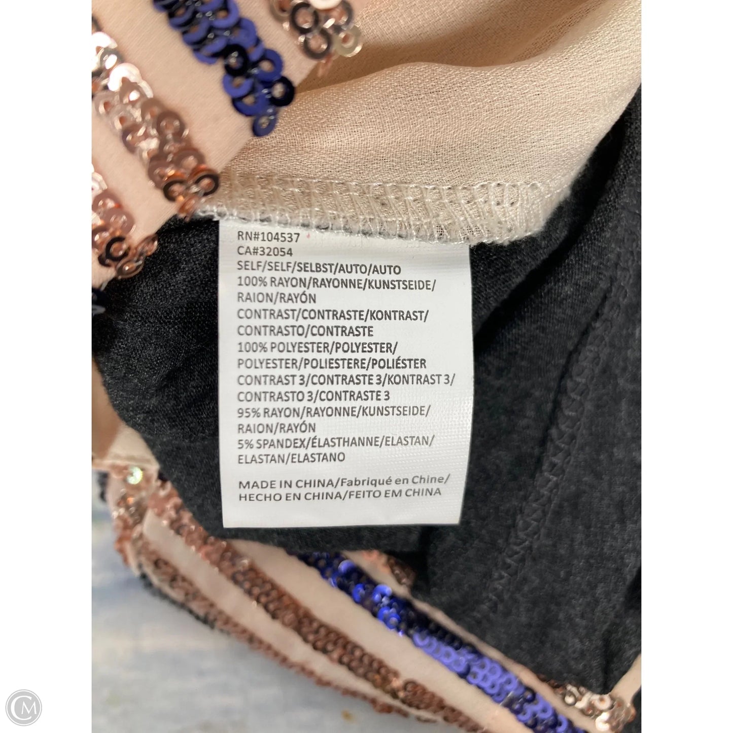 Top Sleeveless By Tiny In Cream & Purple, Size: S