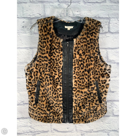 Vest Faux Fur & Sherpa By Promesa In Animal Print, Size: L
