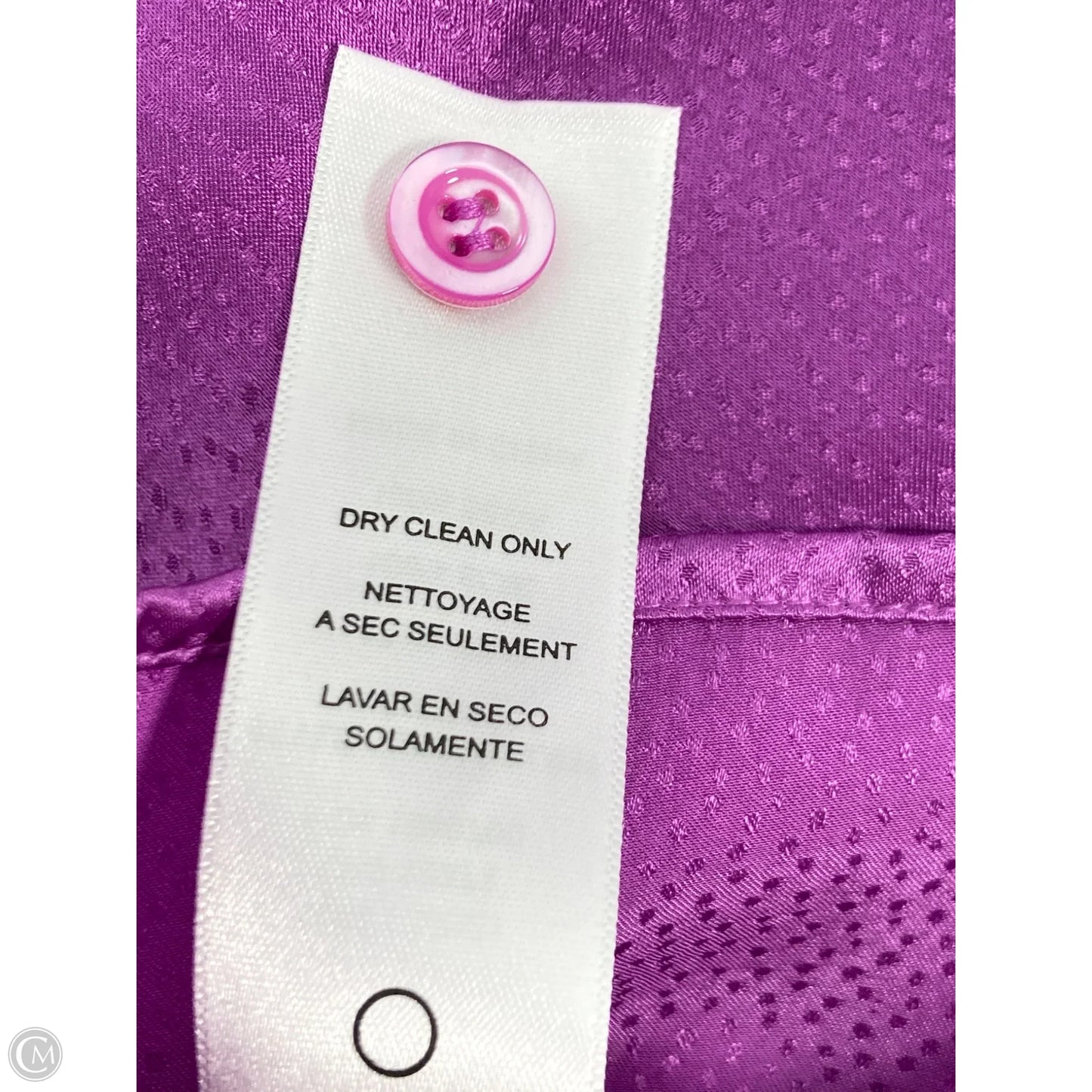 Blouse Short Sleeve By Frame In Purple, Size: M