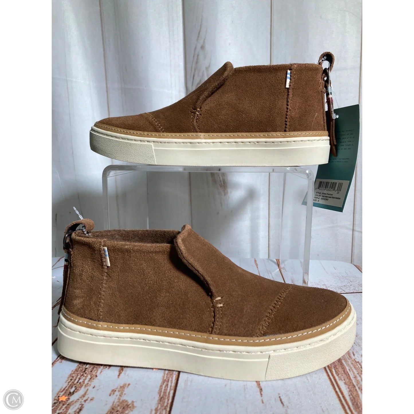 Boots Ankle Flats By Toms In Brown, Size: 6