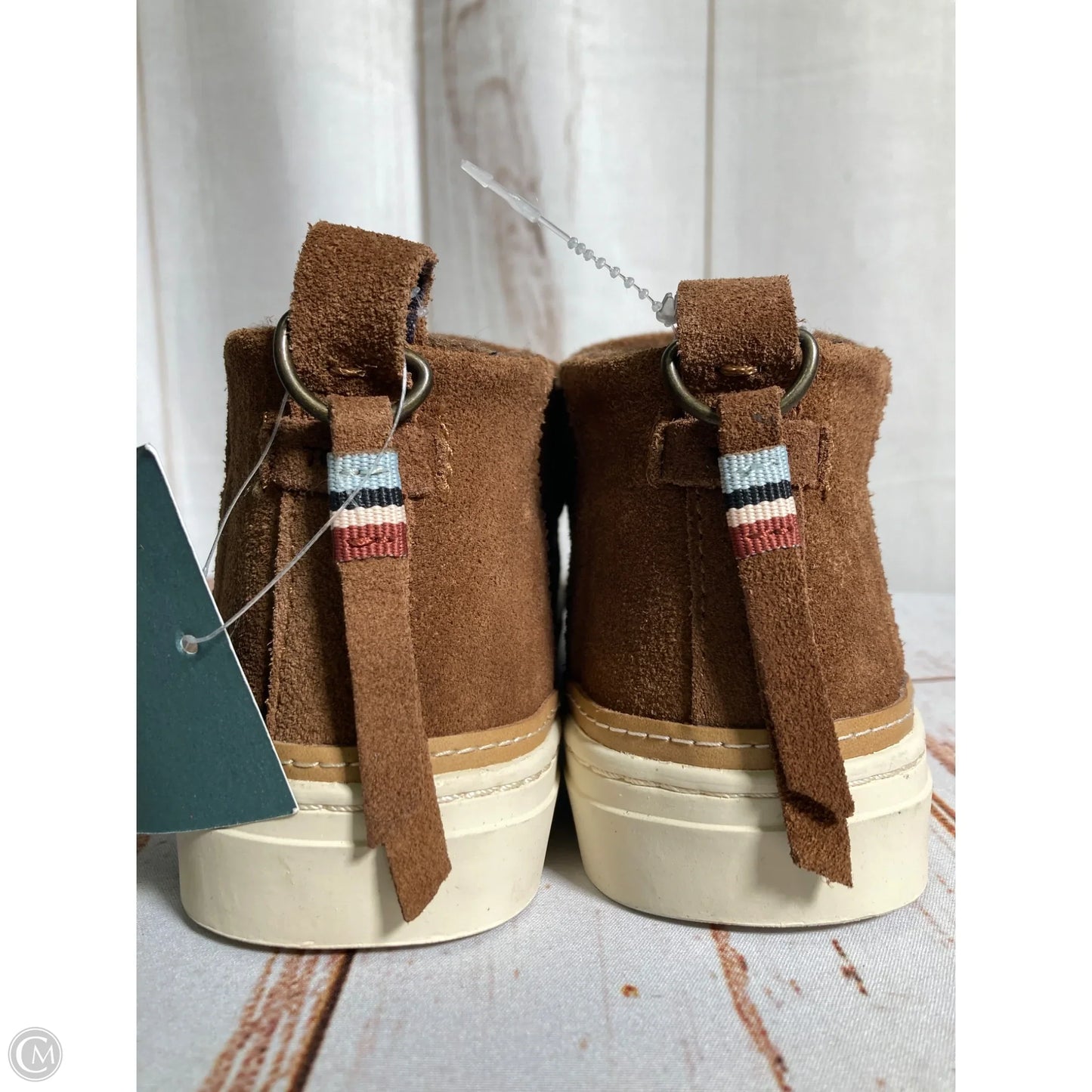 Boots Ankle Flats By Toms In Brown, Size: 6