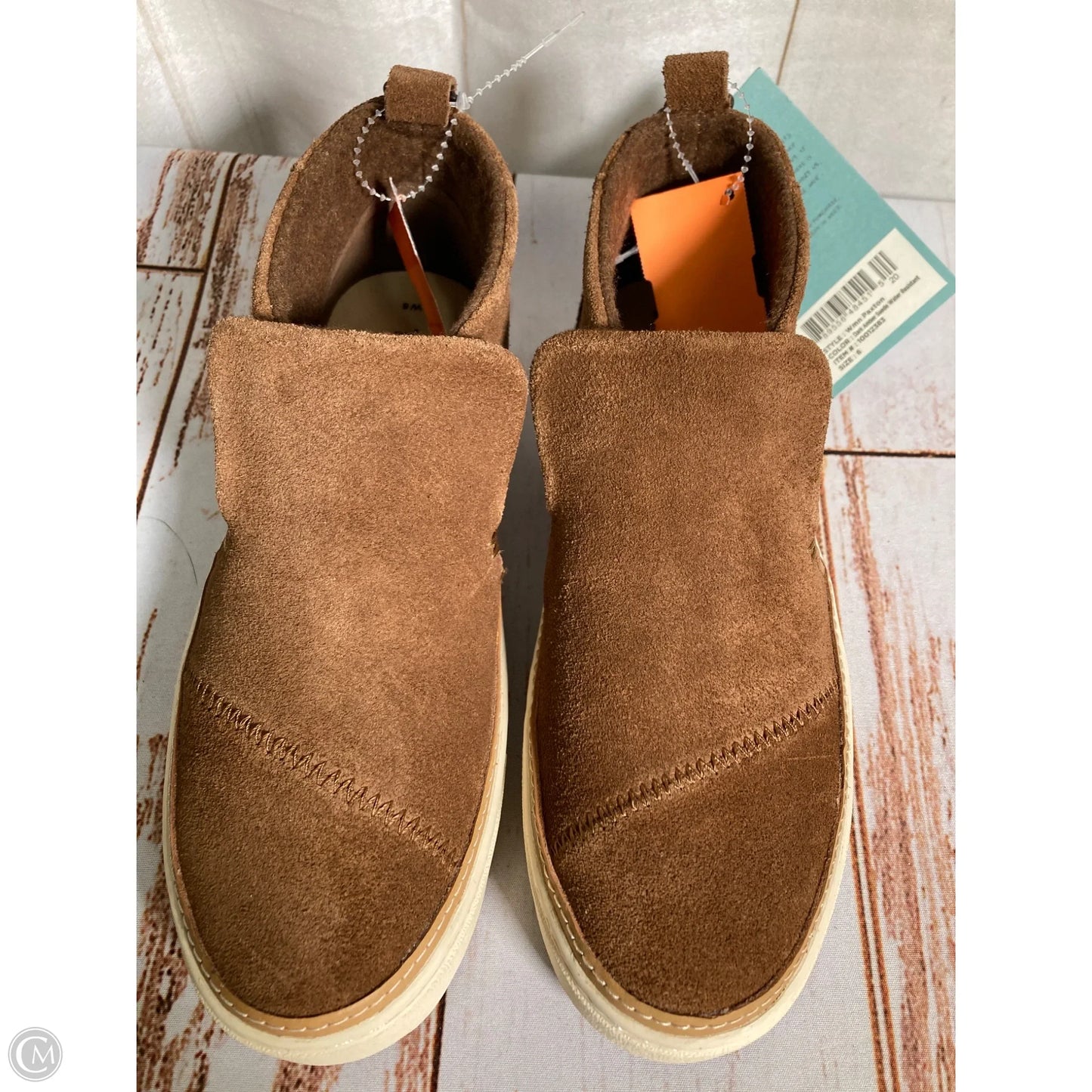 Boots Ankle Flats By Toms In Brown, Size: 6