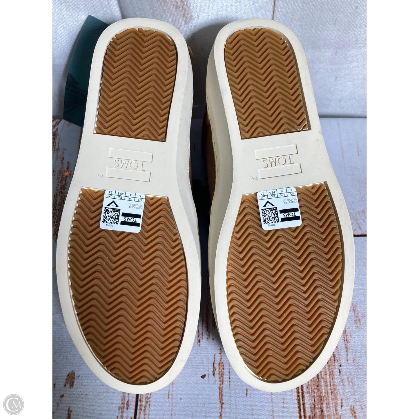 Boots Ankle Flats By Toms In Brown, Size: 6