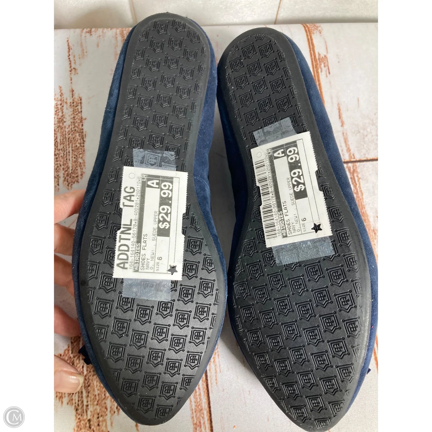 Shoes Flats By Birdies In Navy, Size: 6