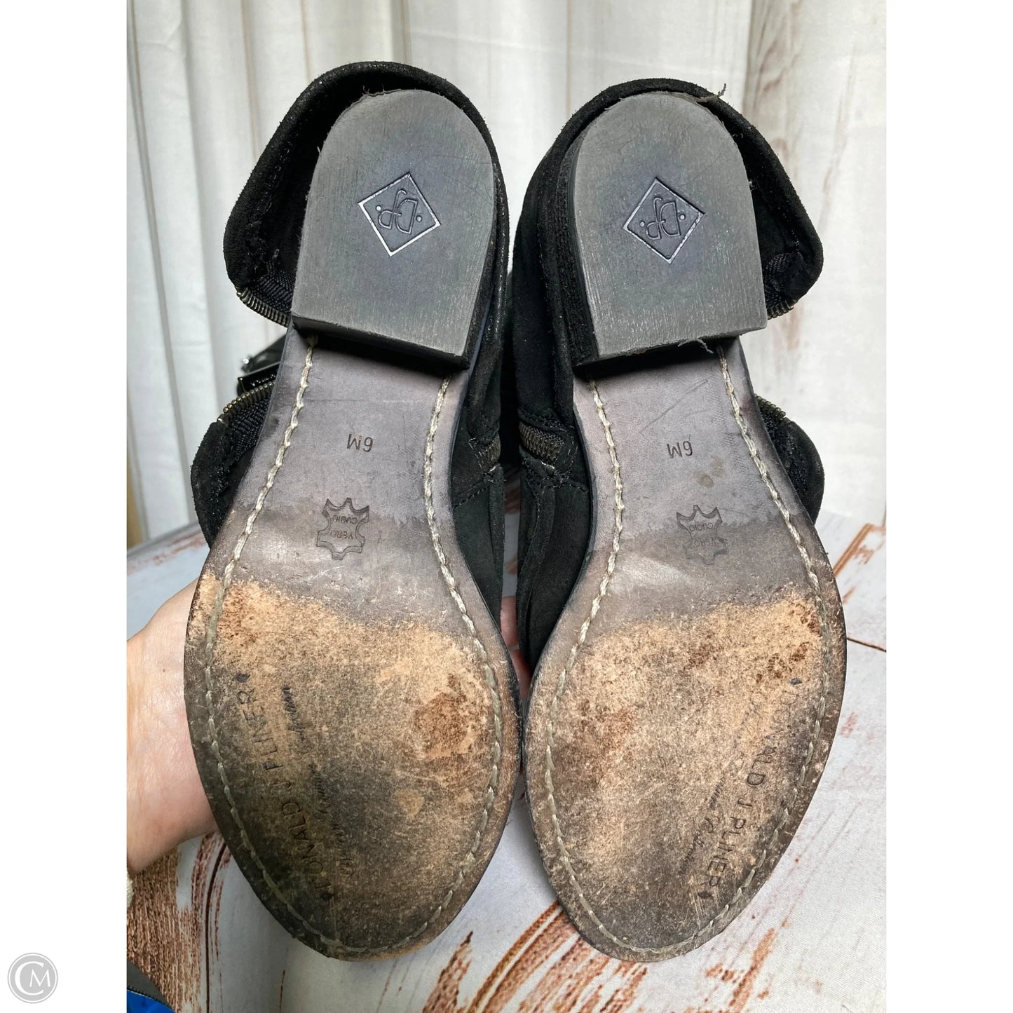 Boots Knee Flats By Donald Pliner In Black, Size: 6