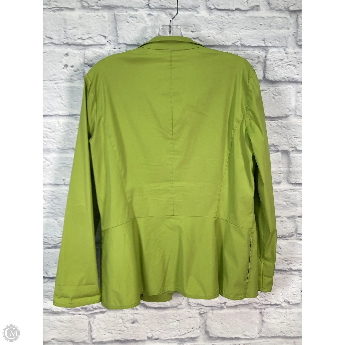 Top 3/4 Sleeve Designer By Lafayette 148 In Green, Size: L