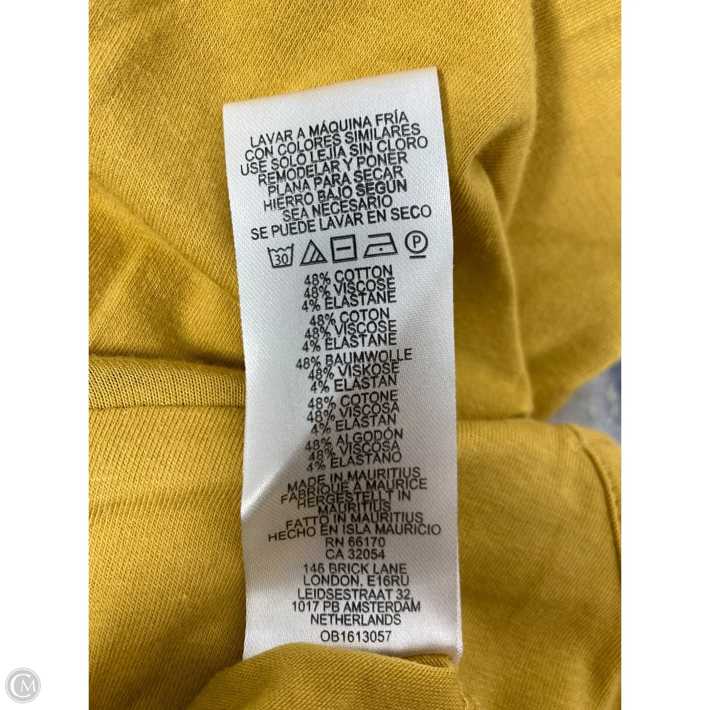 Top Long Sleeve Basic By Anthropologie In Yellow, Size: M