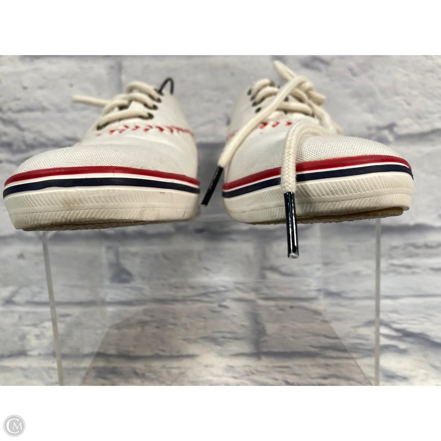 Shoes Sneakers By Keds In Red & White, Size: 6.5