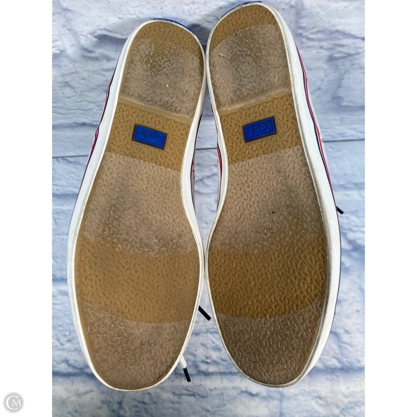 Shoes Sneakers By Keds In Red & White, Size: 6.5